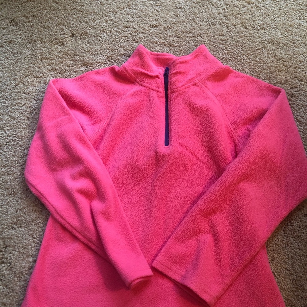 Pink 1/2 zip sweatshirt